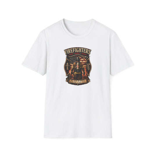 Firefighters: Pride, Honor, Service Unisex Softstyle T-Shirt