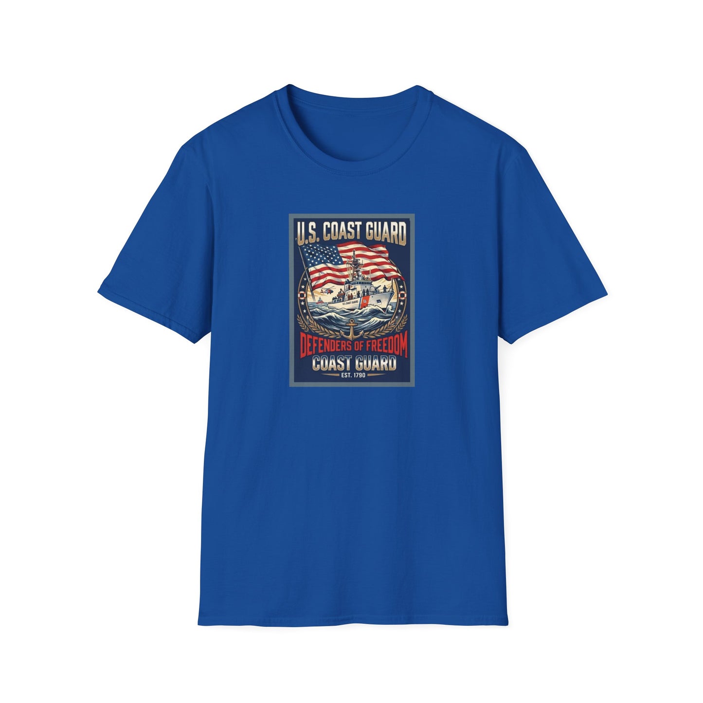 U.S. Coast Guard Defenders of Freedom Unisex Softstyle T-Shirt