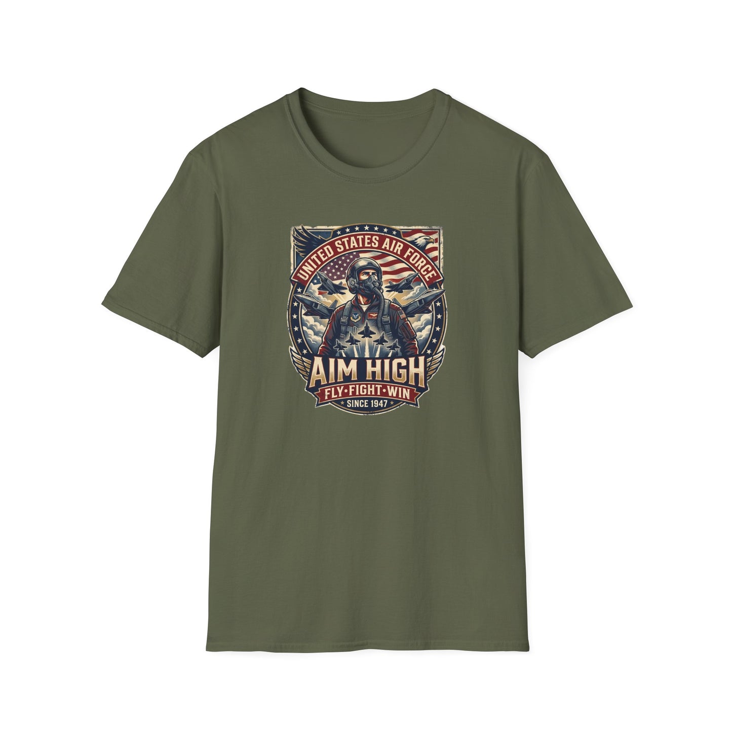 U.S. Air Force: Aim High Unisex Softstyle T-Shirt