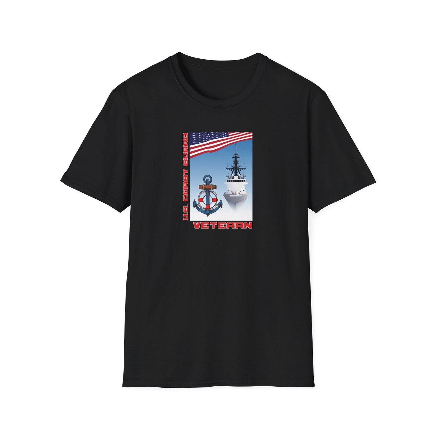 U.S. Coast Guard Veteran Unisex Softstyle T-Shirt