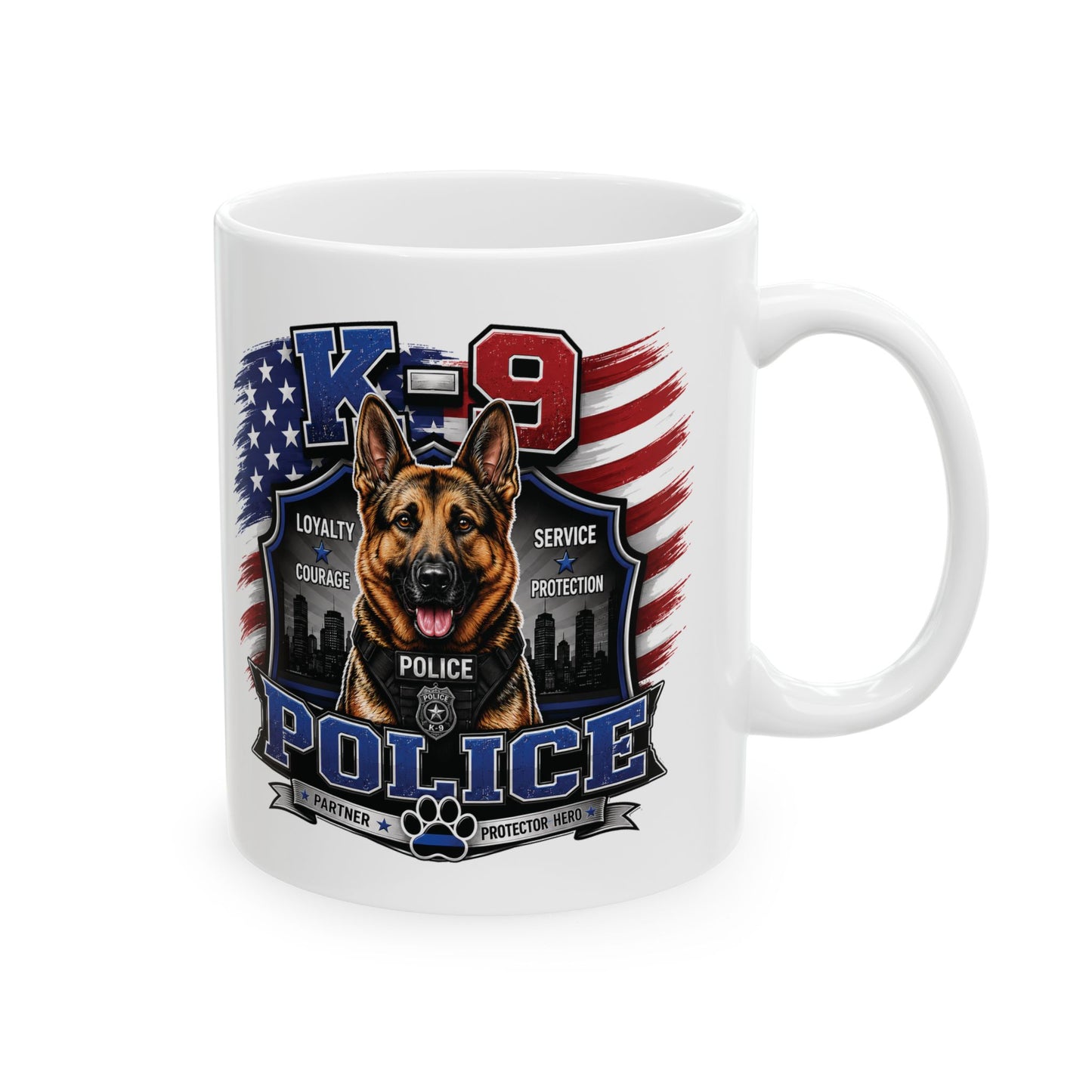 K-9 German Shepherd Ceramic Mug (11oz, 15oz)