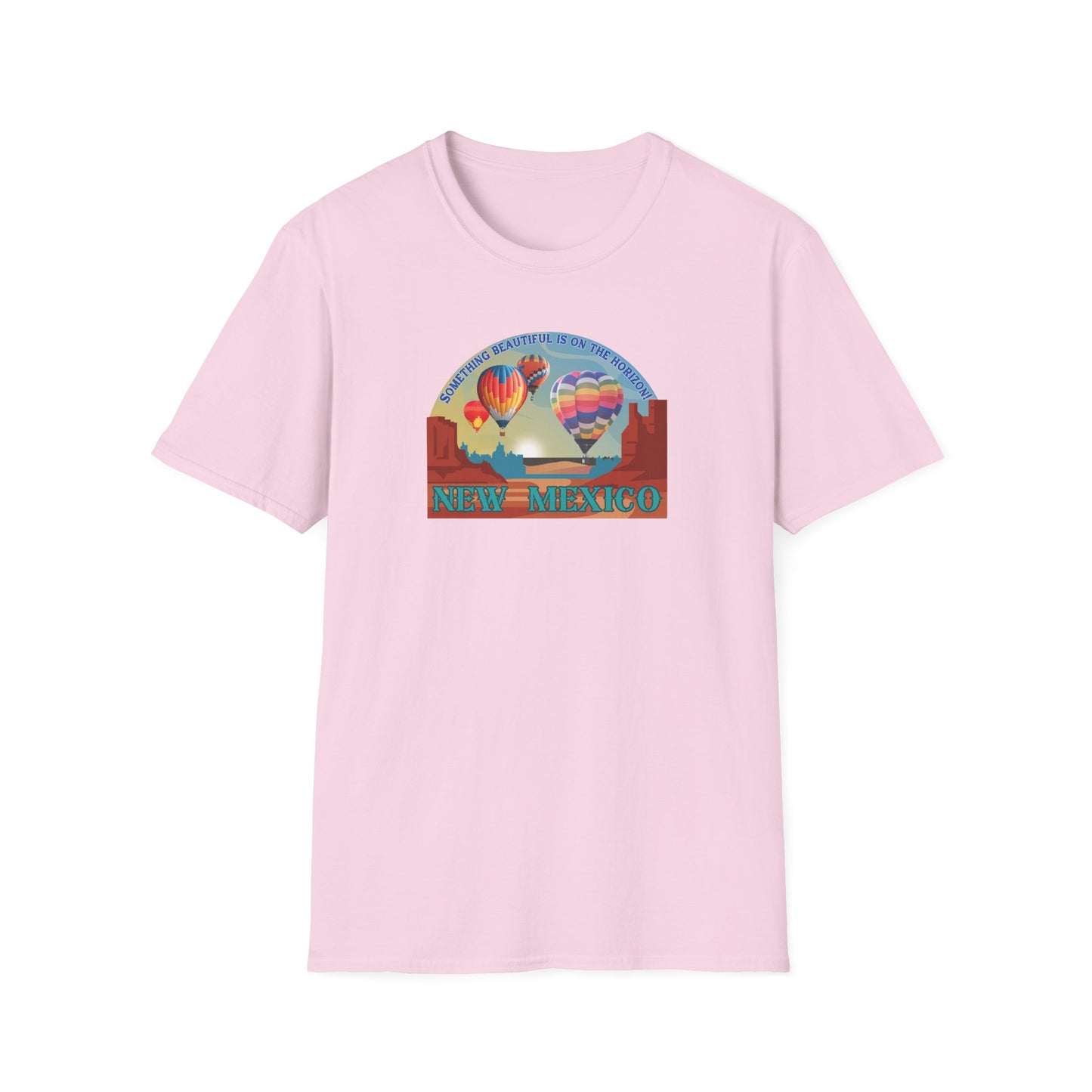 Something Beautiful on the Horizon - Balloons Unisex Softstyle T-Shirt