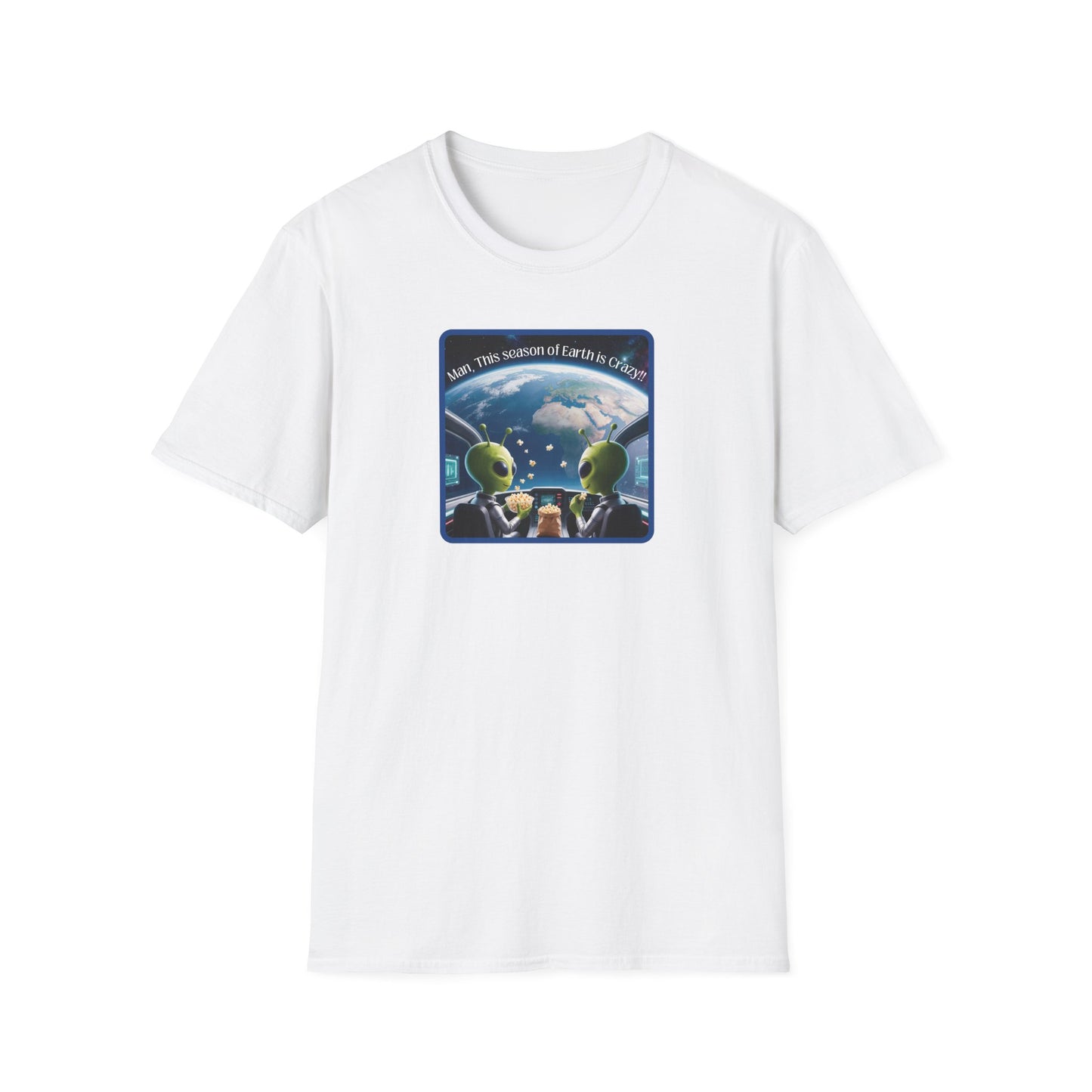 Extraterrestrials Enjoying the Show Unisex Softstyle T-Shirt