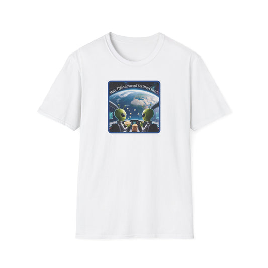 Extraterrestrials Enjoying the Show Unisex Softstyle T-Shirt