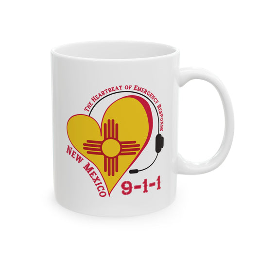 New Mexico 911 Heartbeat Ceramic Mug (11oz, 15oz)