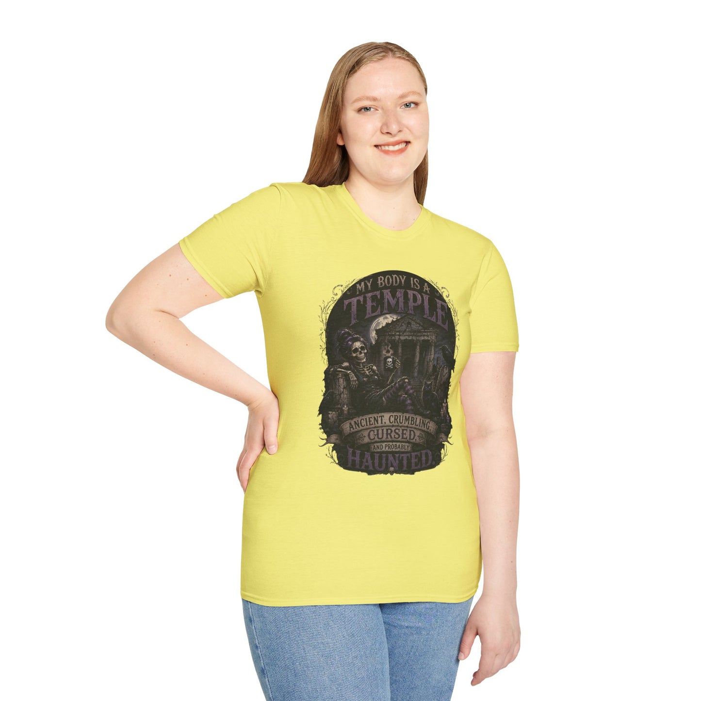 Body a Temple - Female Unisex Softstyle T-Shirt