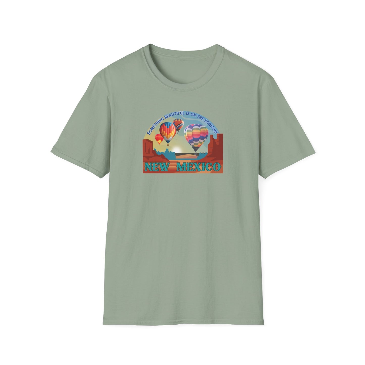 Something Beautiful on the Horizon - Balloons Unisex Softstyle T-Shirt