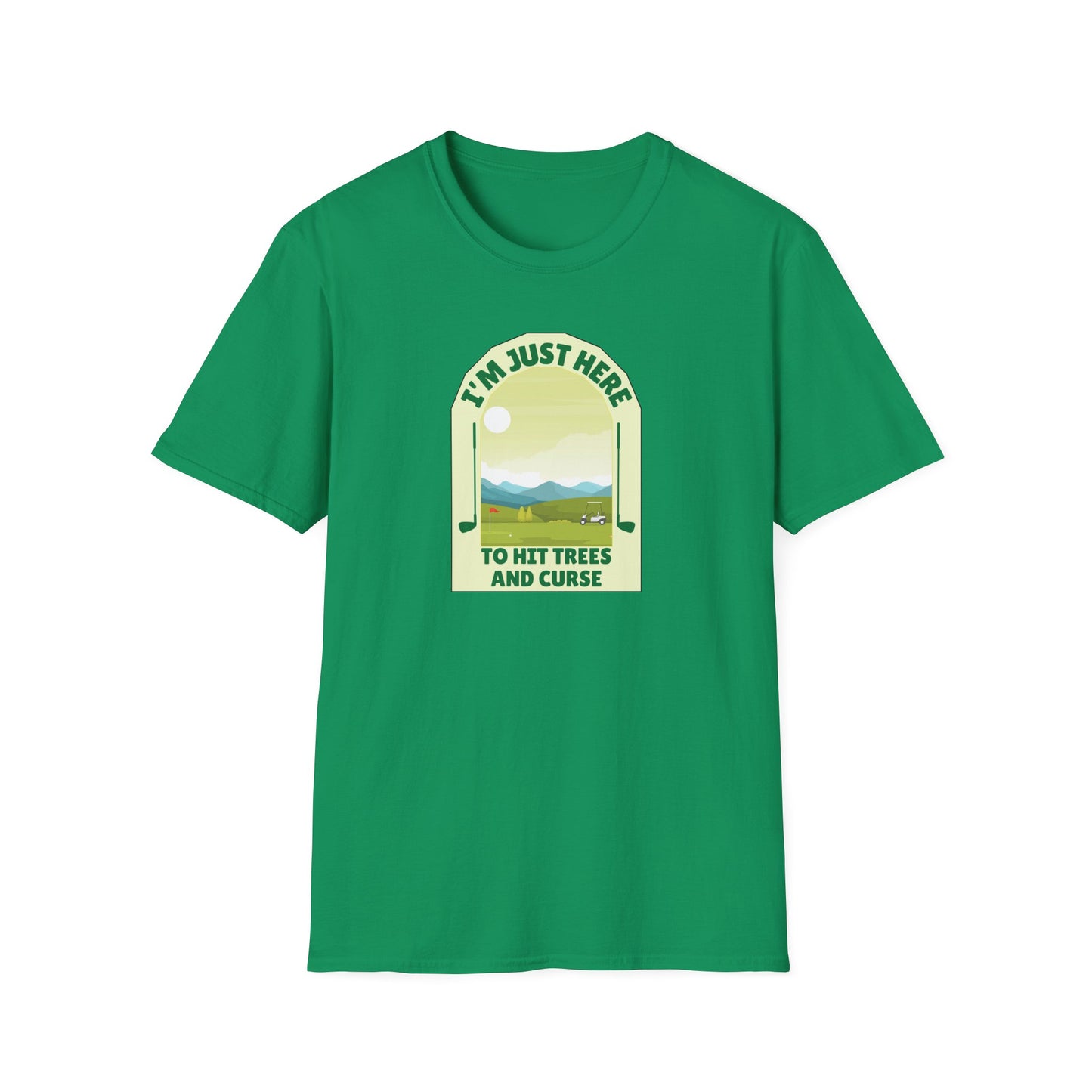Golf: Hitting Trees & Cursing Unisex Softstyle T-Shirt
