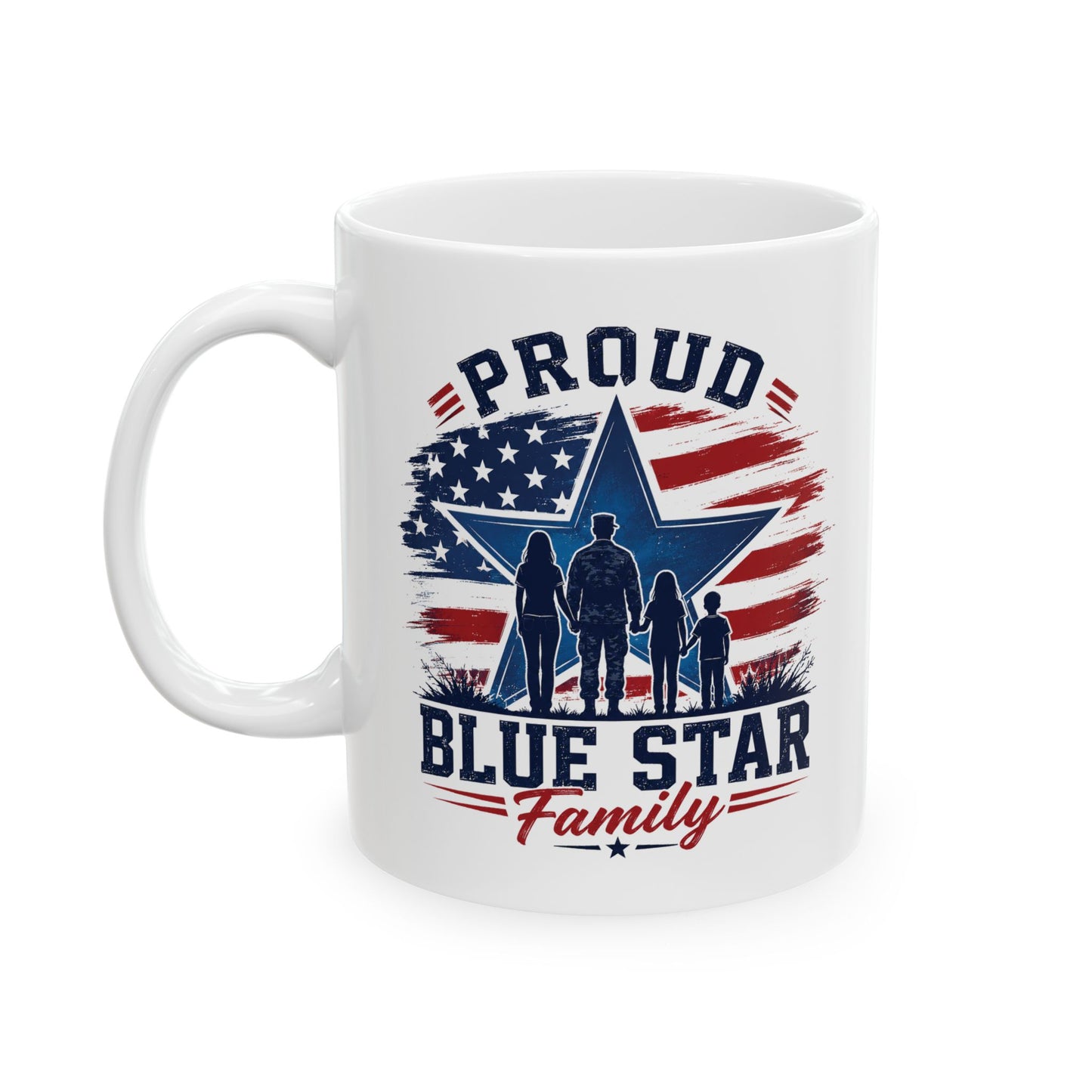 Blue Star Military Family Ceramic Mug (11oz, 15oz)