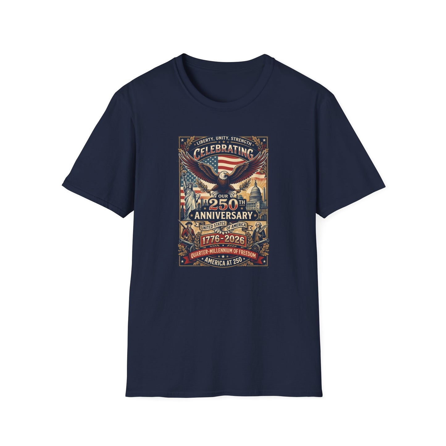 America 250: Patriots Unisex Softstyle T-Shirt