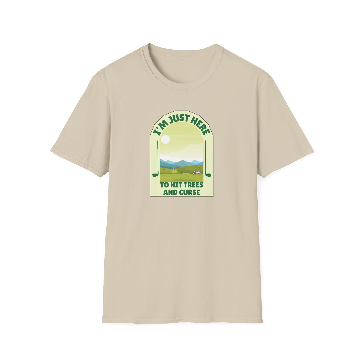 Golf: Hitting Trees & Cursing Unisex Softstyle T-Shirt