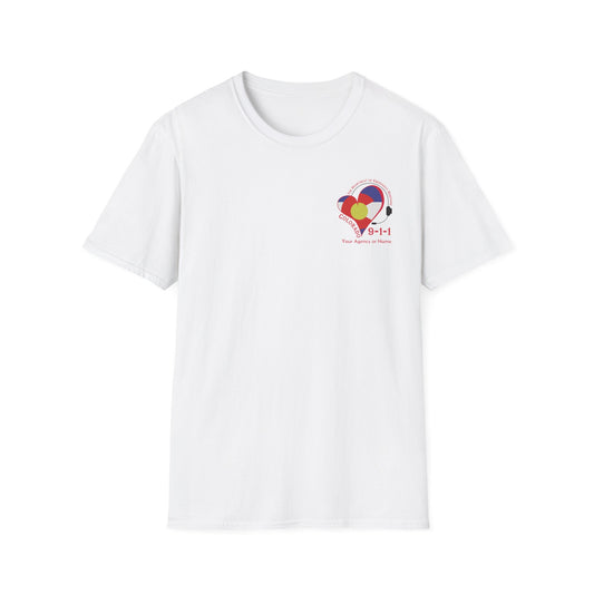 Colorado 911 Heartbeat (Pocket Personalized) Unisex Softstyle T-Shirt