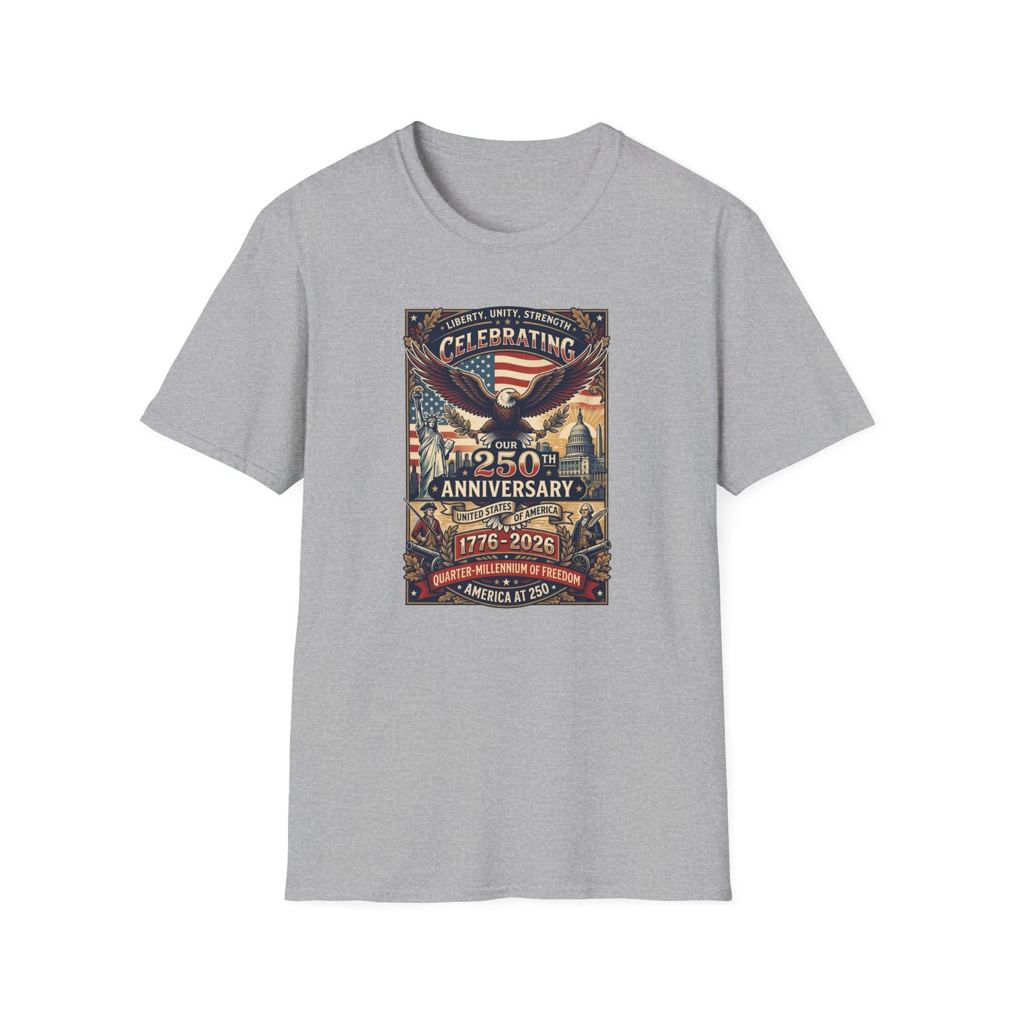 America 250: Patriots Unisex Softstyle T-Shirt