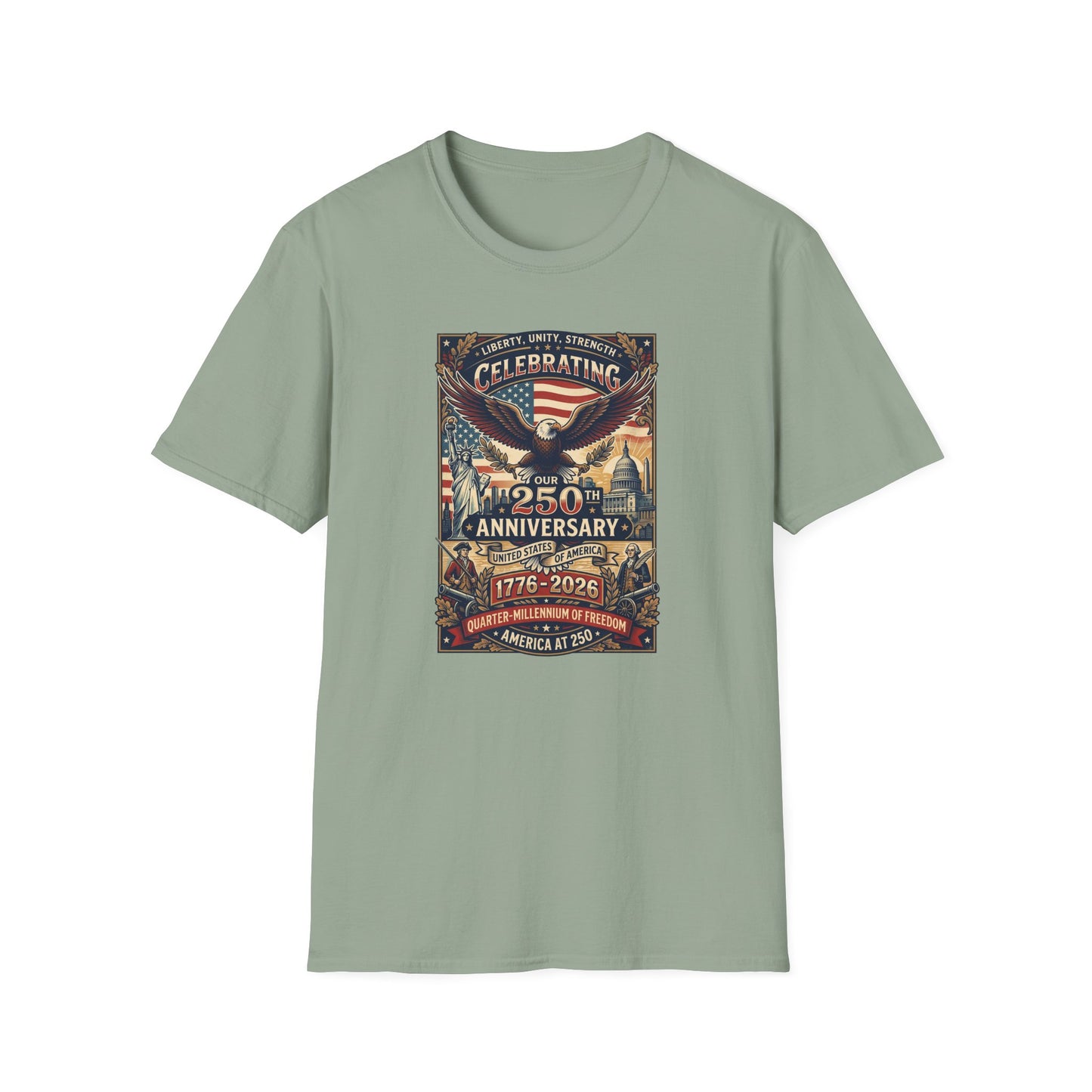 America 250: Patriots Unisex Softstyle T-Shirt