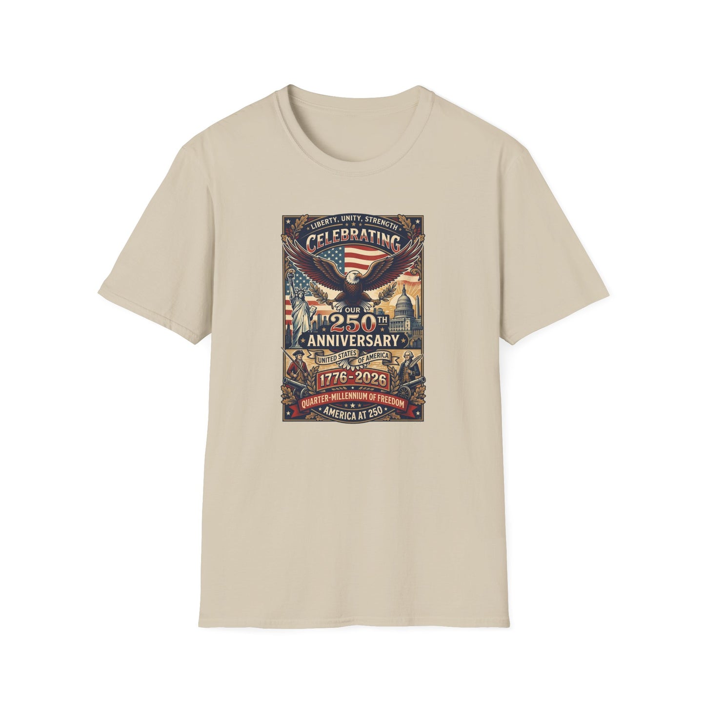 America 250: Patriots Unisex Softstyle T-Shirt