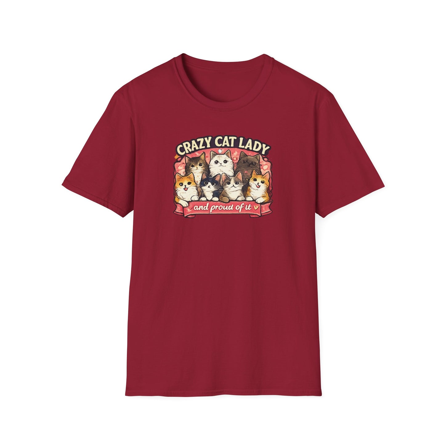 Crazy Cat Lady Unisex Softstyle T-Shirt