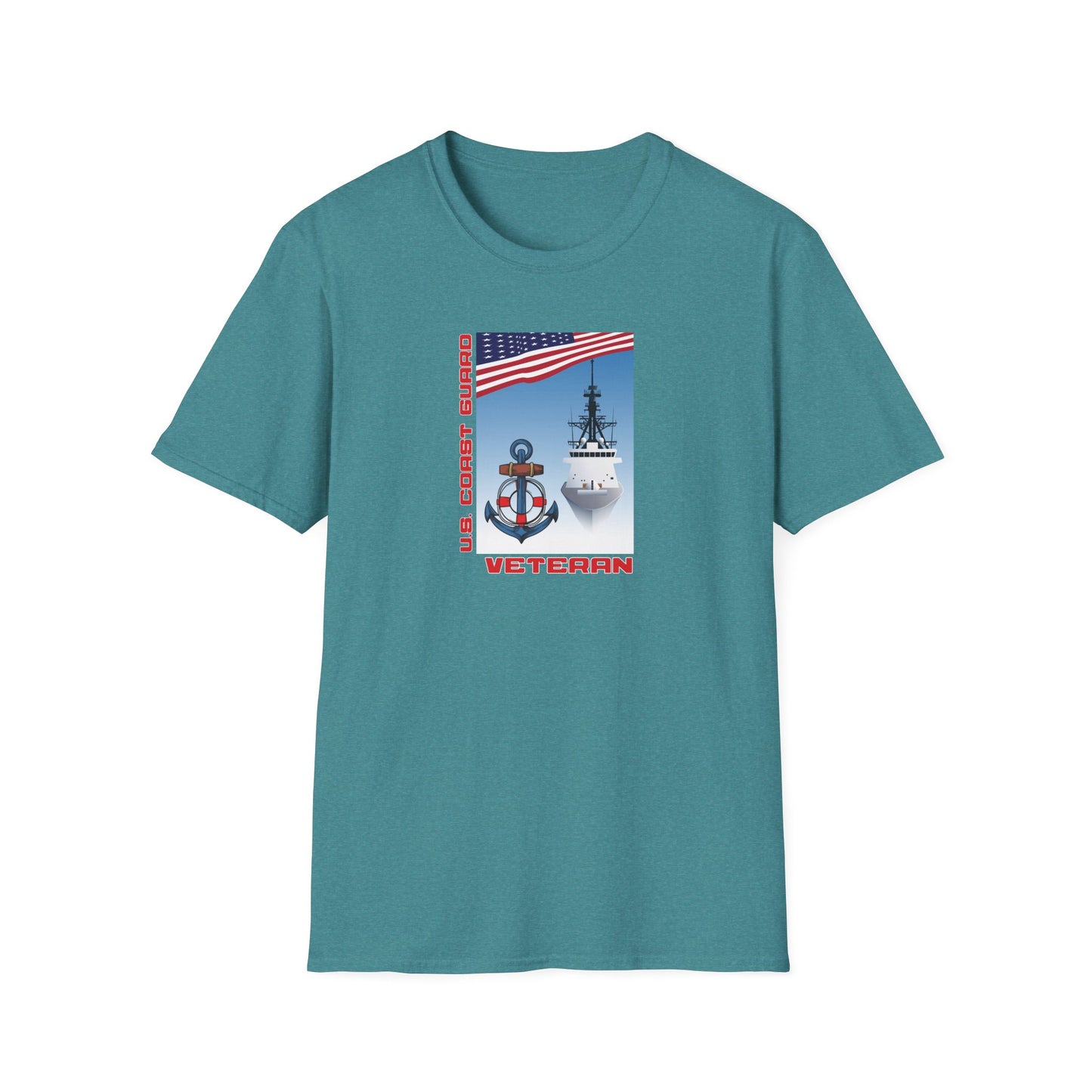 U.S. Coast Guard Veteran Unisex Softstyle T-Shirt