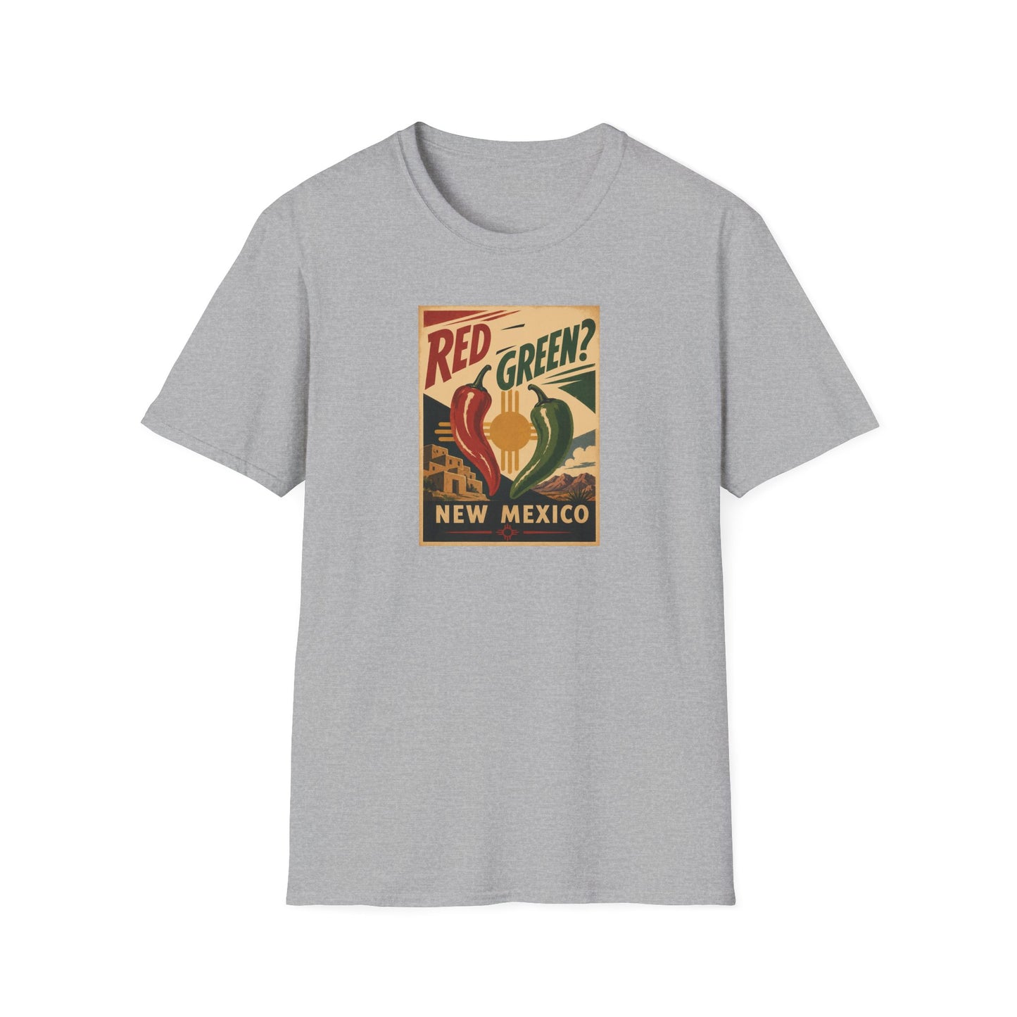 Red or Green? Unisexn Softstyle T-Shirt