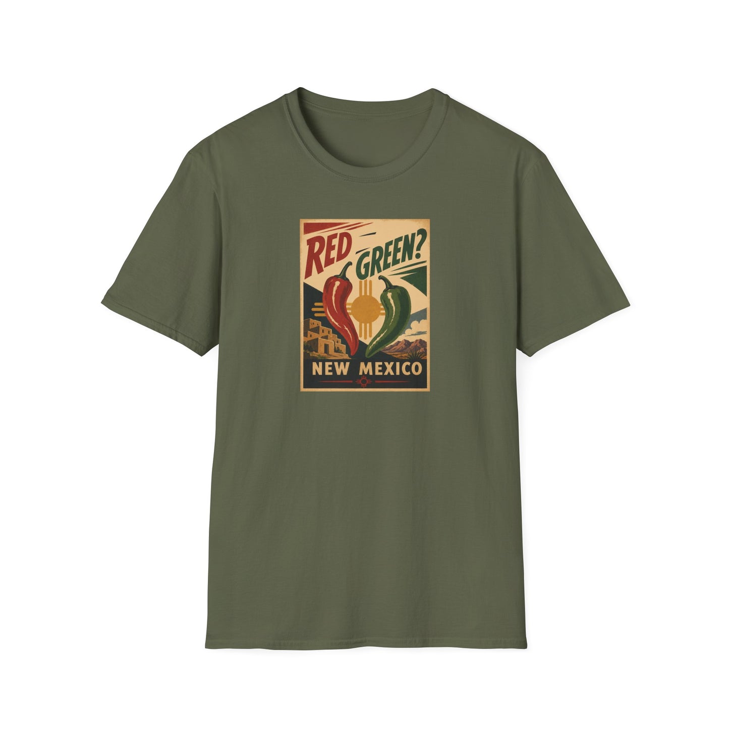 Red or Green? Unisexn Softstyle T-Shirt