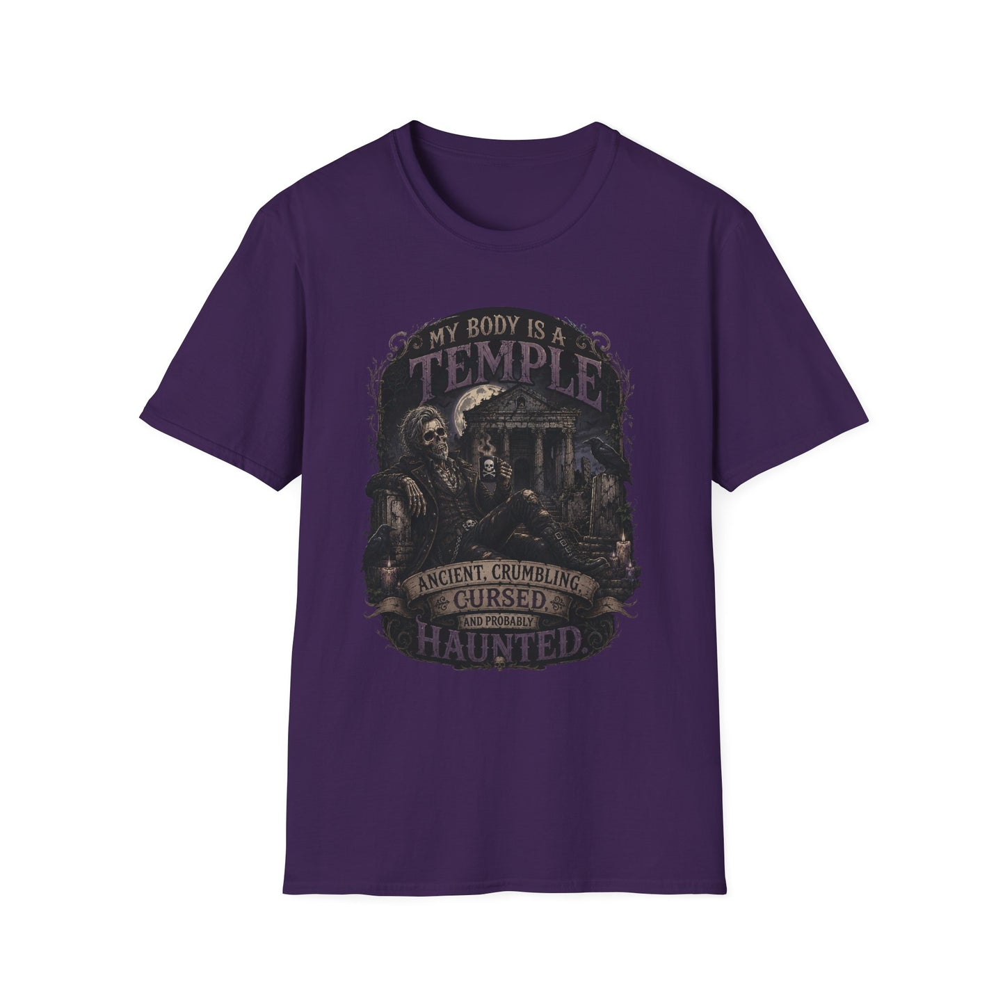 Body a Temple - Male Unisex Softstyle T-Shirt