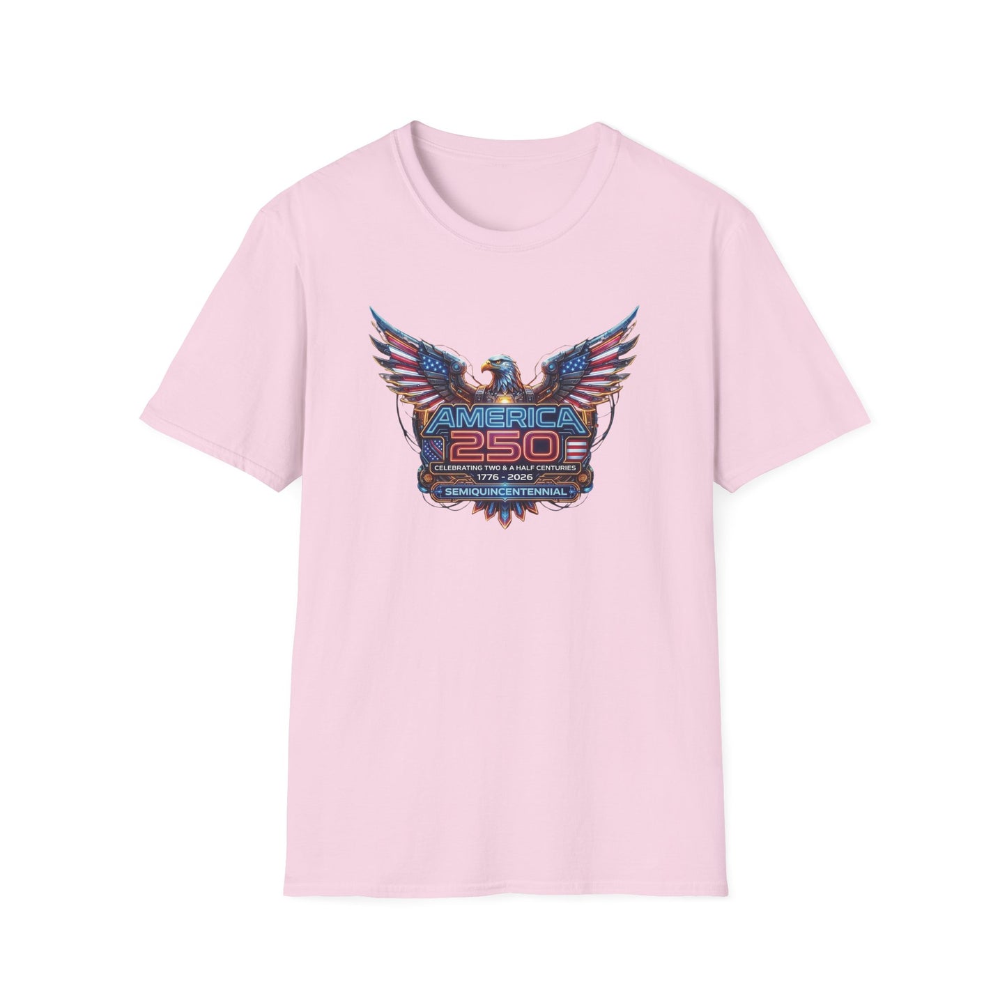 America 250: Cyberpunk American Eagle Unisex Softstyle T-Shirt