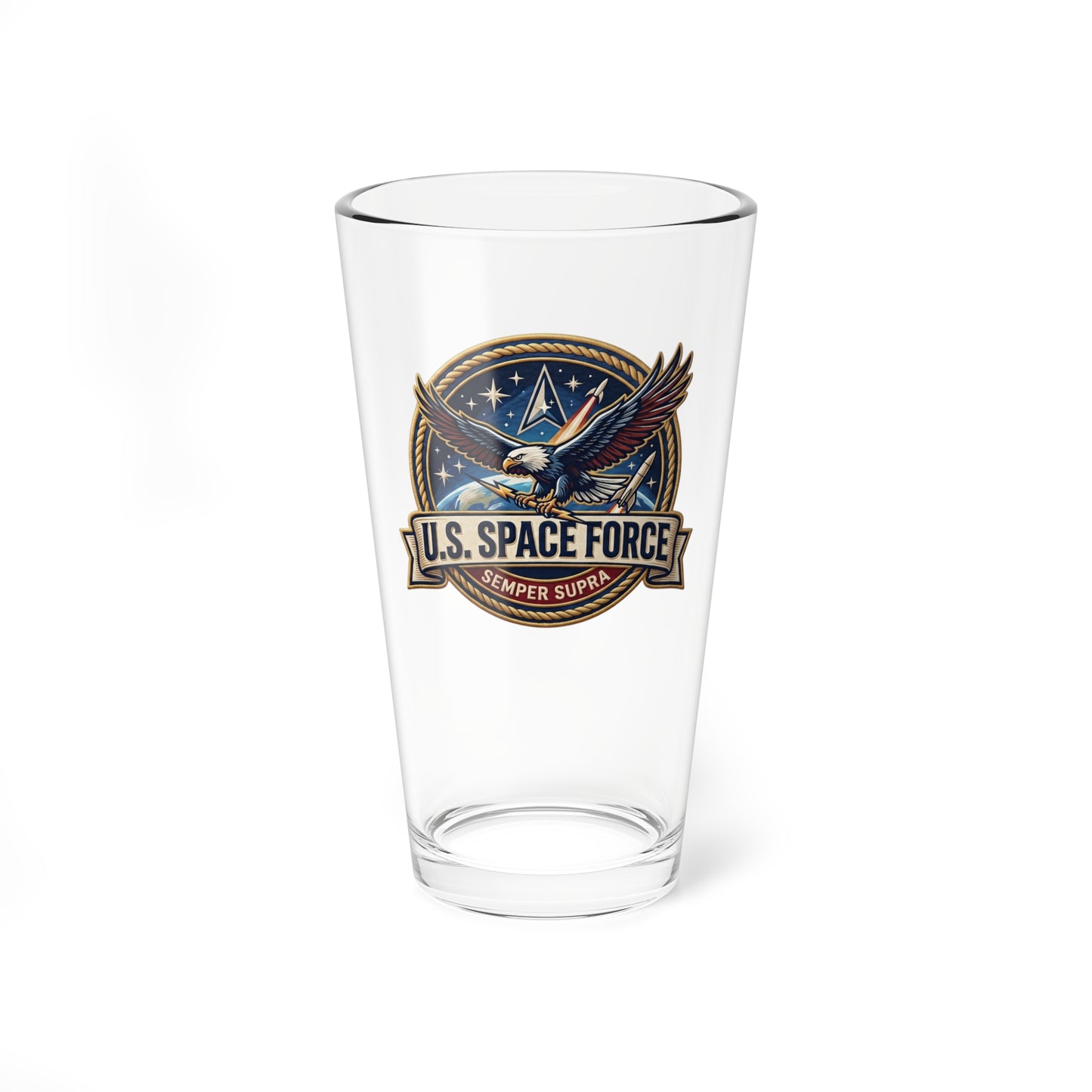 U.S. Space Force Patriotic Mixing Glass — 16oz