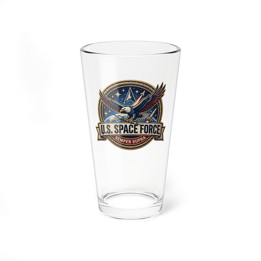 U.S. Space Force Patriotic Mixing Glass — 16oz