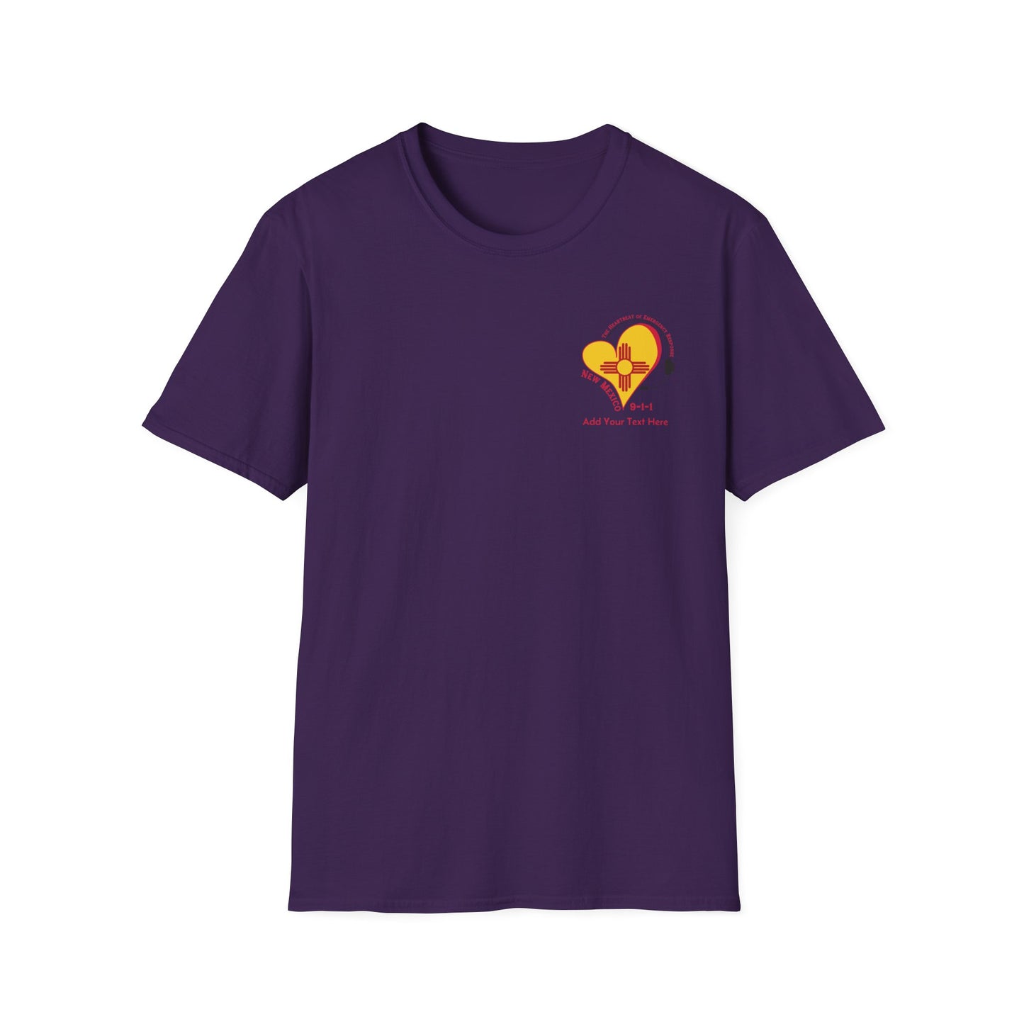 New Mexico 911 Heartbeat (Pocket) Unisex Softstyle T-Shirt