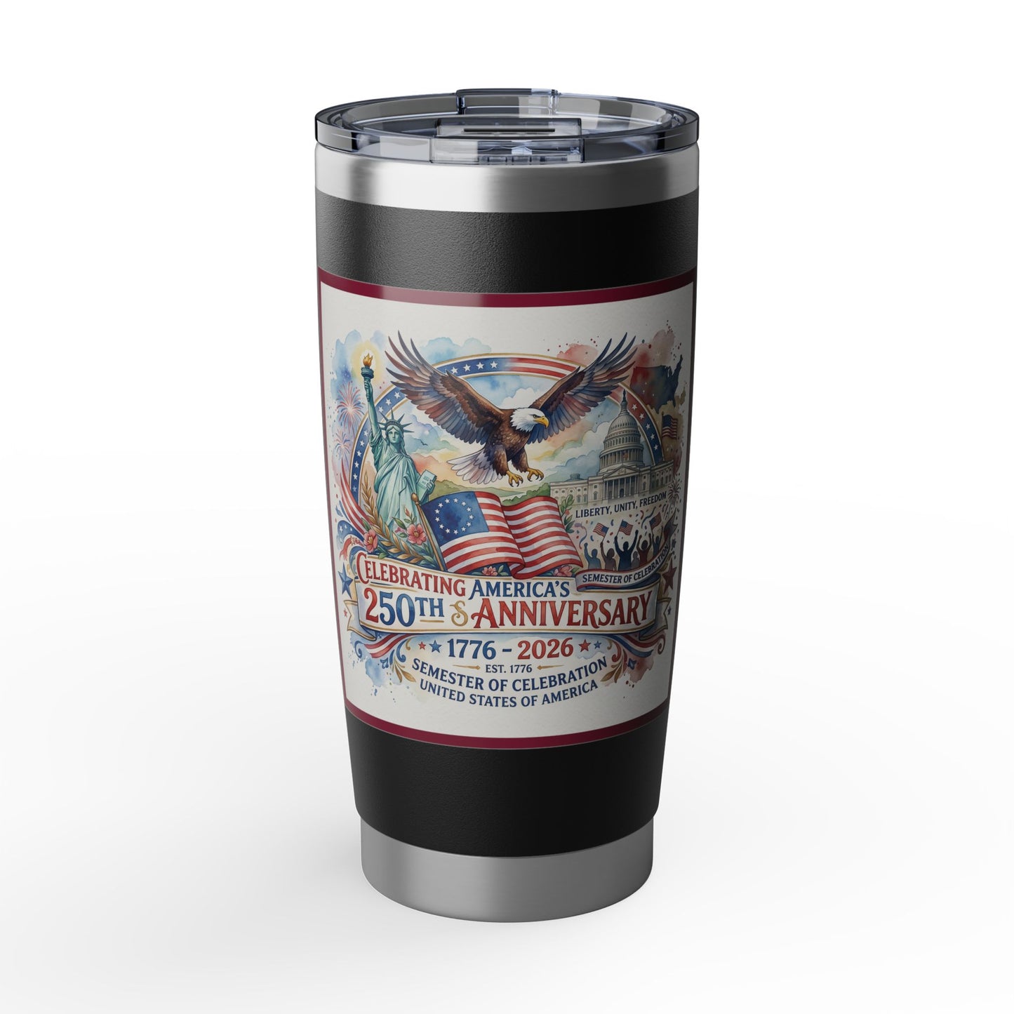 America 250 Watercolor Vagabond 20oz Tumbler