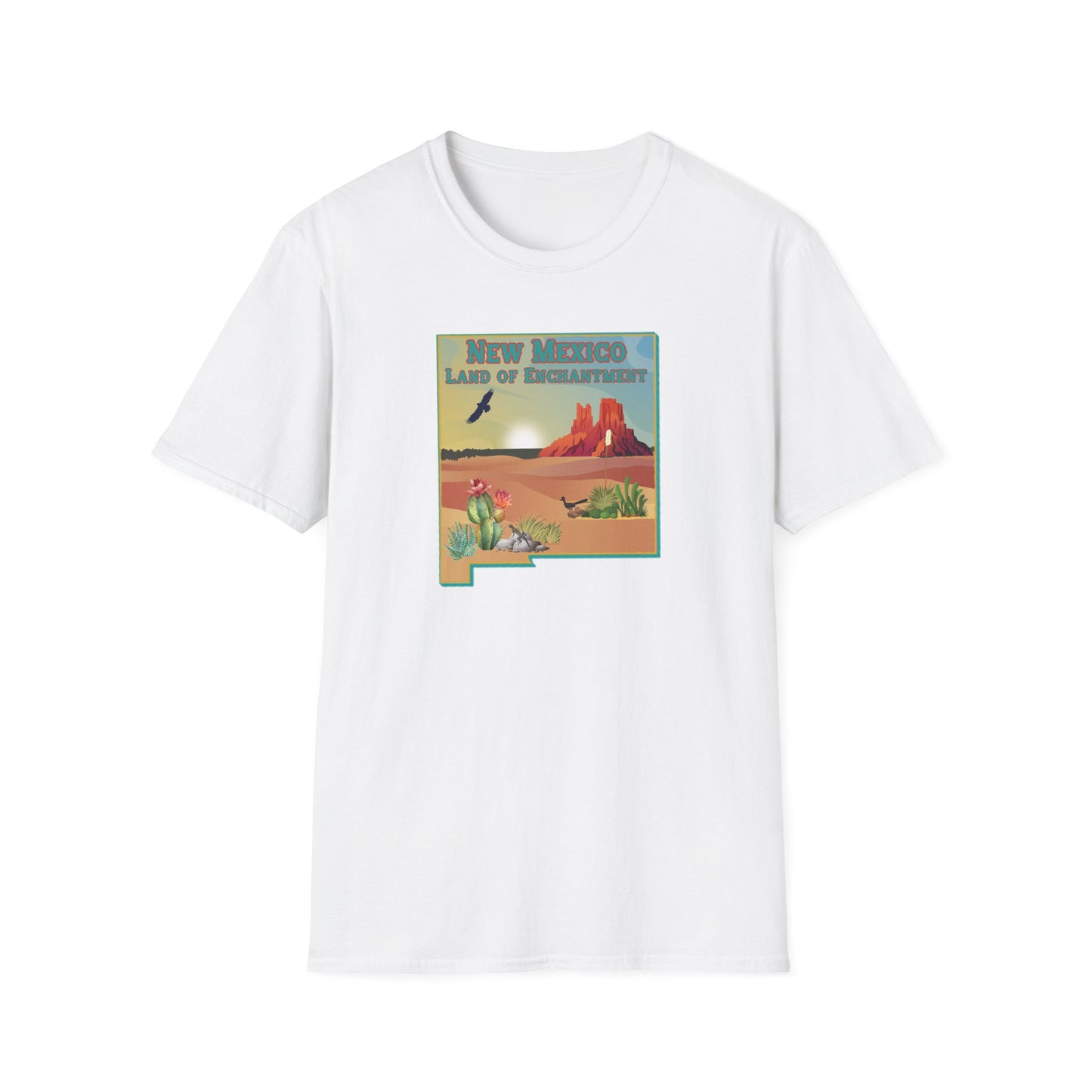 New Mexico: Land of Enchantment - Desert Unisex Softstyle T-Shirt