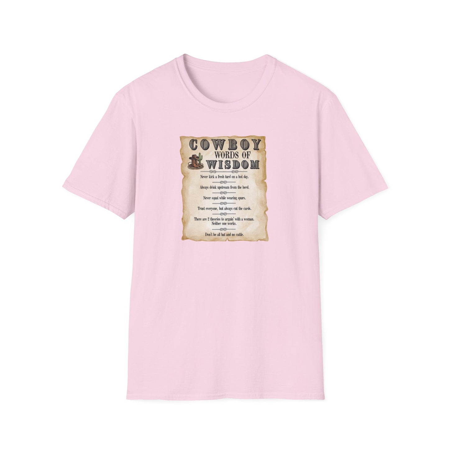 Good Ole Cowboy Wisdom Unisex Softstyle T-Shirt