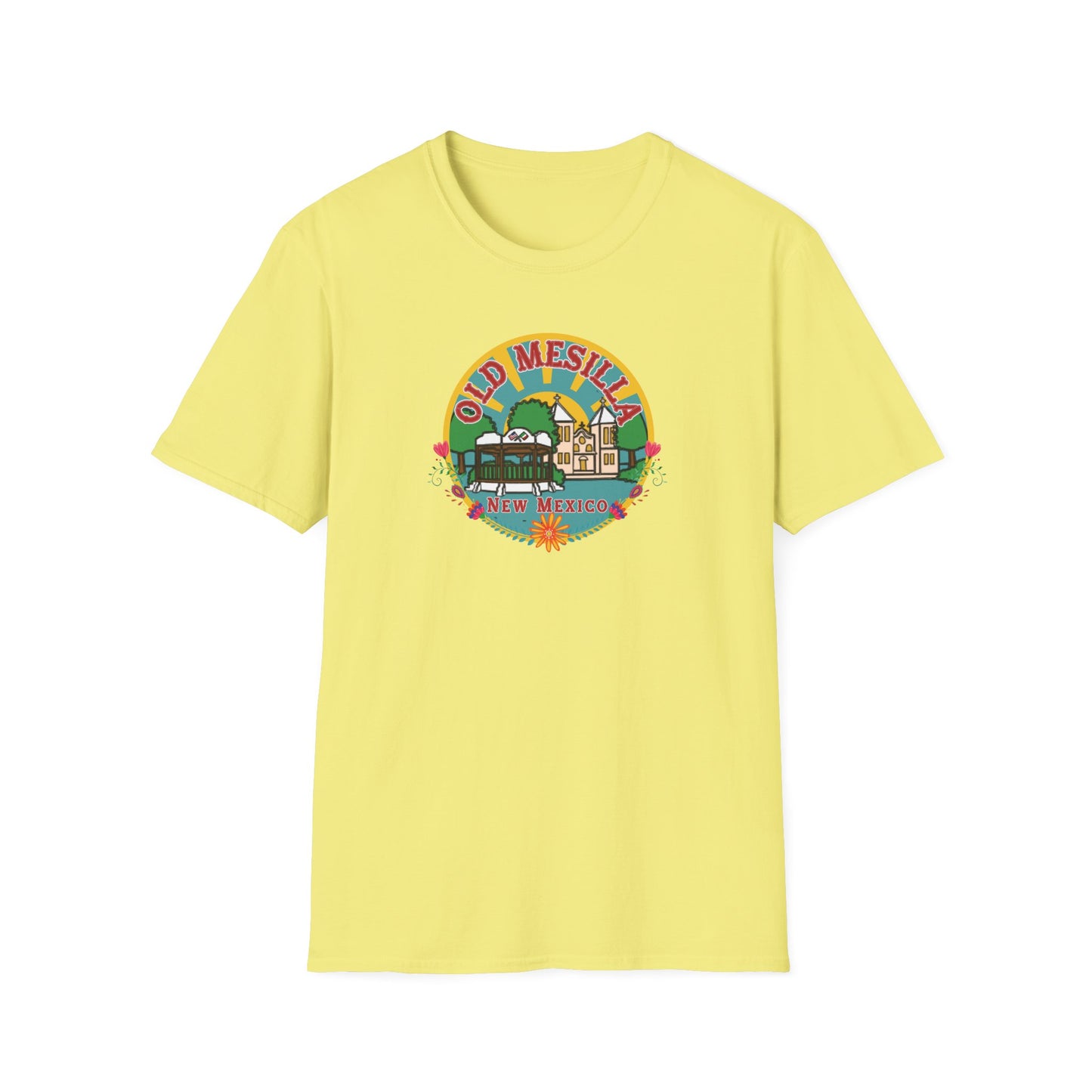 Old Mesilla - Round Unisex Softstyle T-Shirt