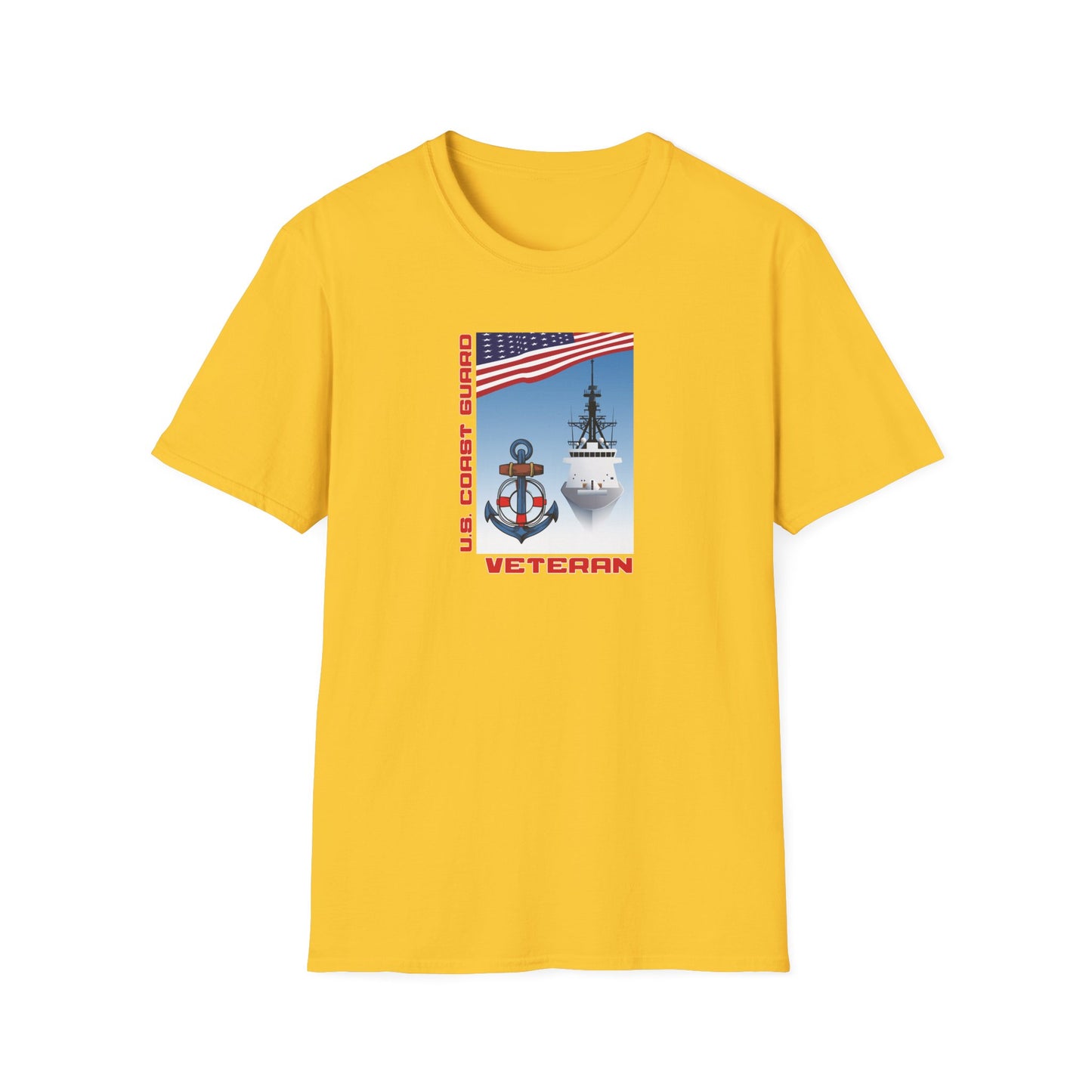 U.S. Coast Guard Veteran Unisex Softstyle T-Shirt