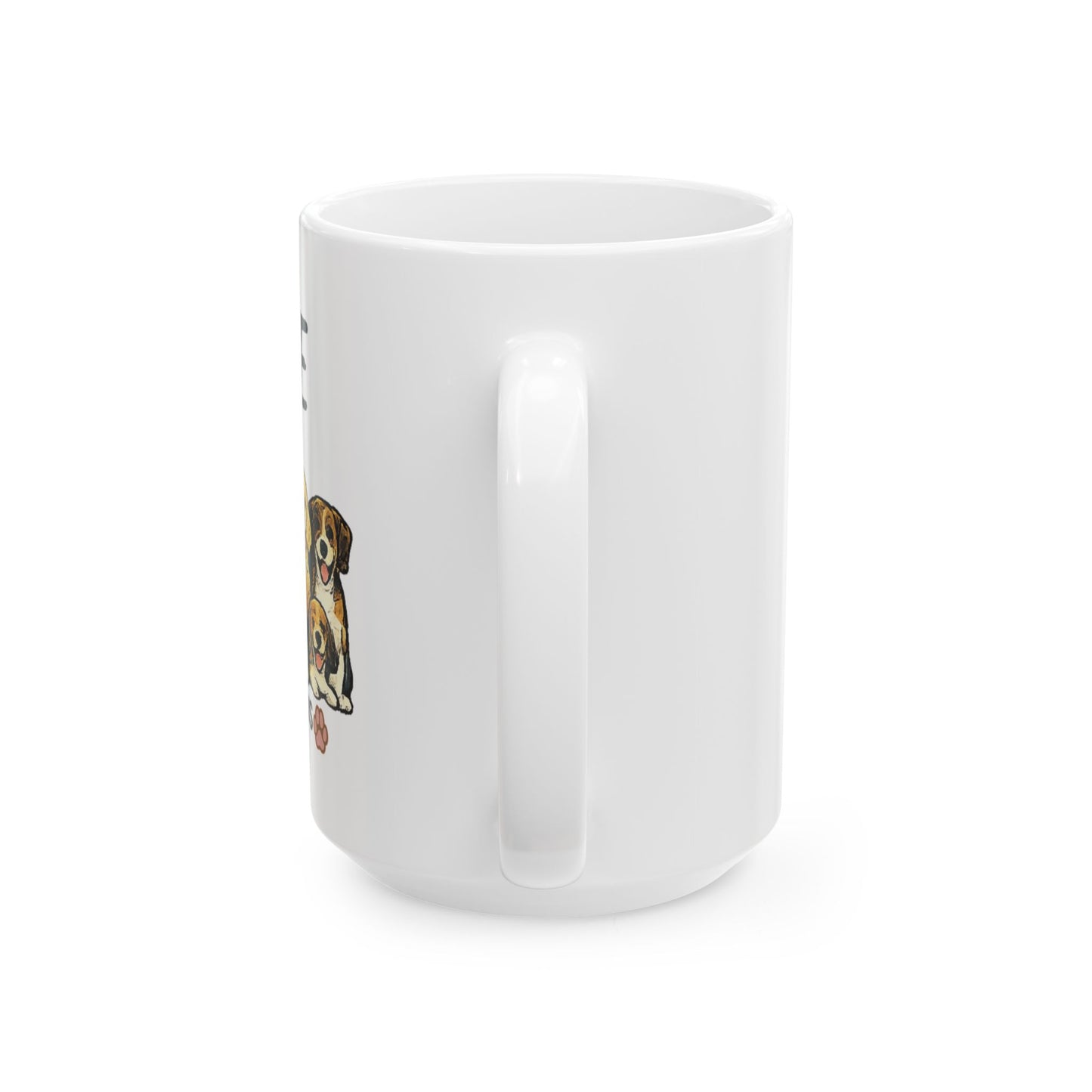 Love Has Four Paws Ceramic Mug, (11oz, 15oz)
