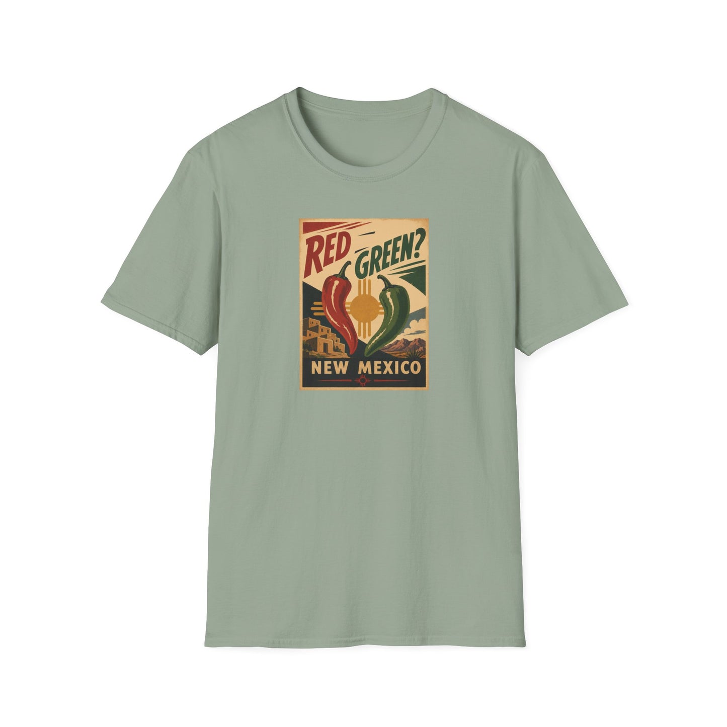 Red or Green? Unisexn Softstyle T-Shirt