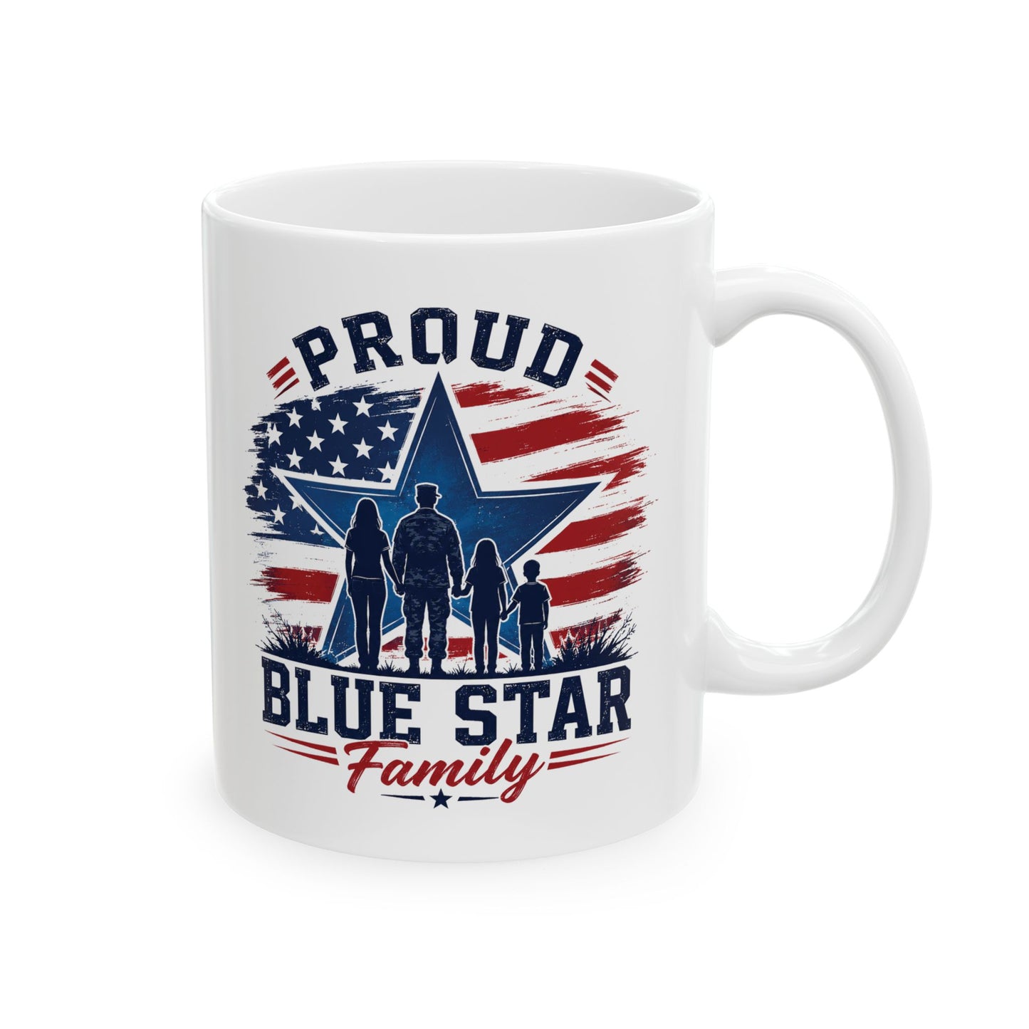Blue Star Military Family Ceramic Mug (11oz, 15oz)