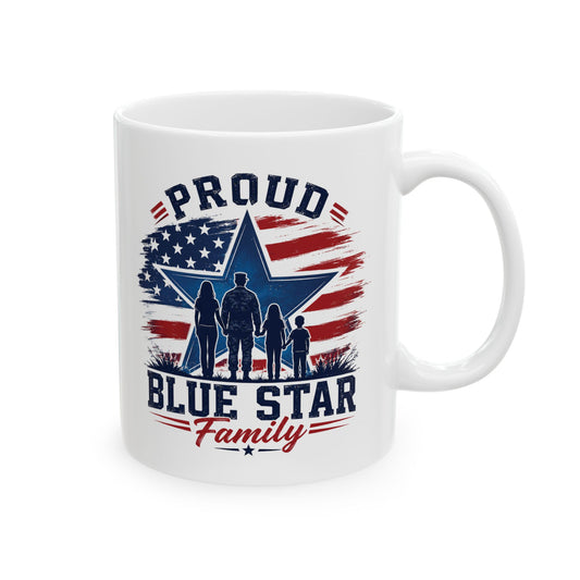 Blue Star Military Family Ceramic Mug (11oz, 15oz)