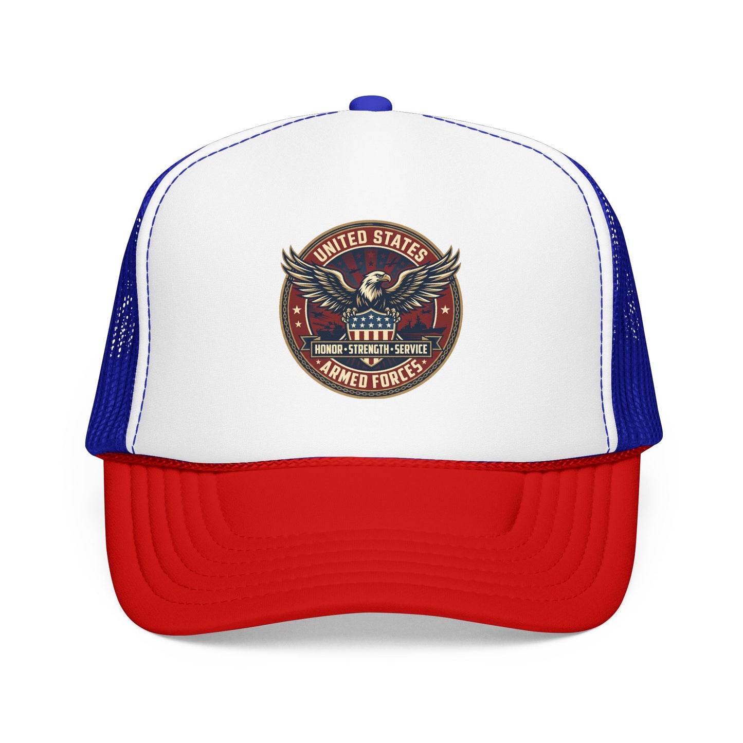 U.S. Armed Forces Patriotic Trucker Hat