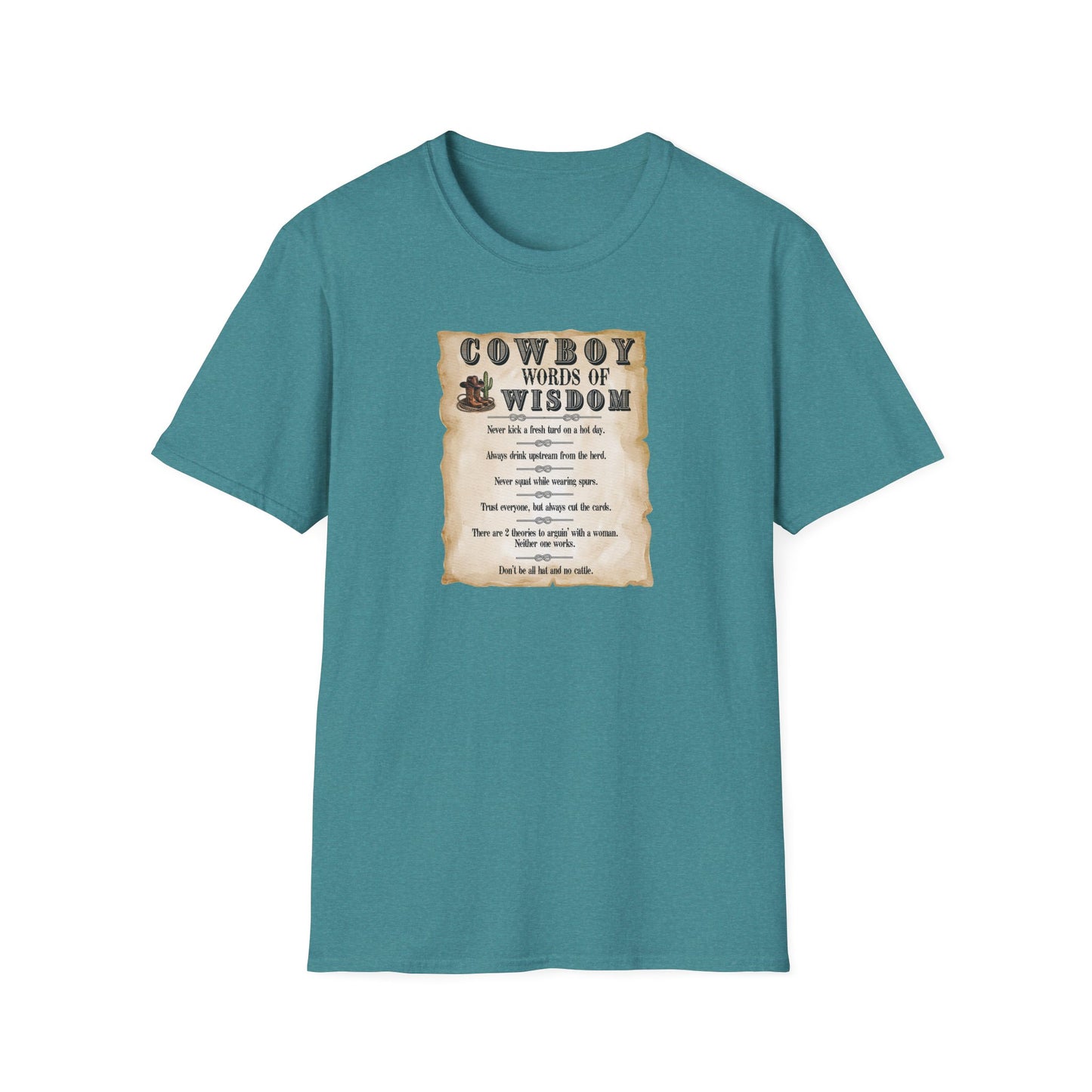 Good Ole Cowboy Wisdom Unisex Softstyle T-Shirt