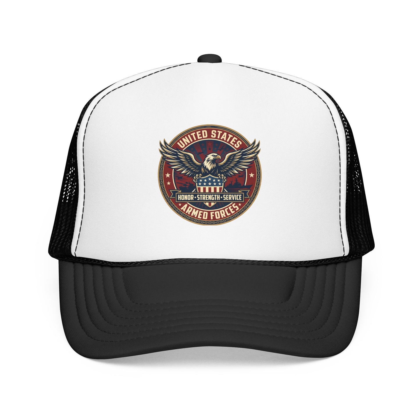 U.S. Armed Forces Patriotic Trucker Hat