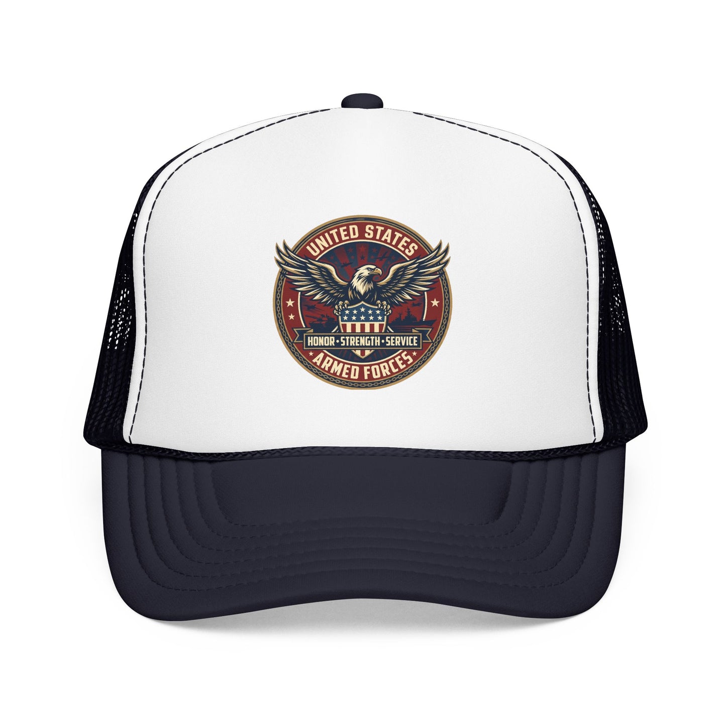 U.S. Armed Forces Patriotic Trucker Hat