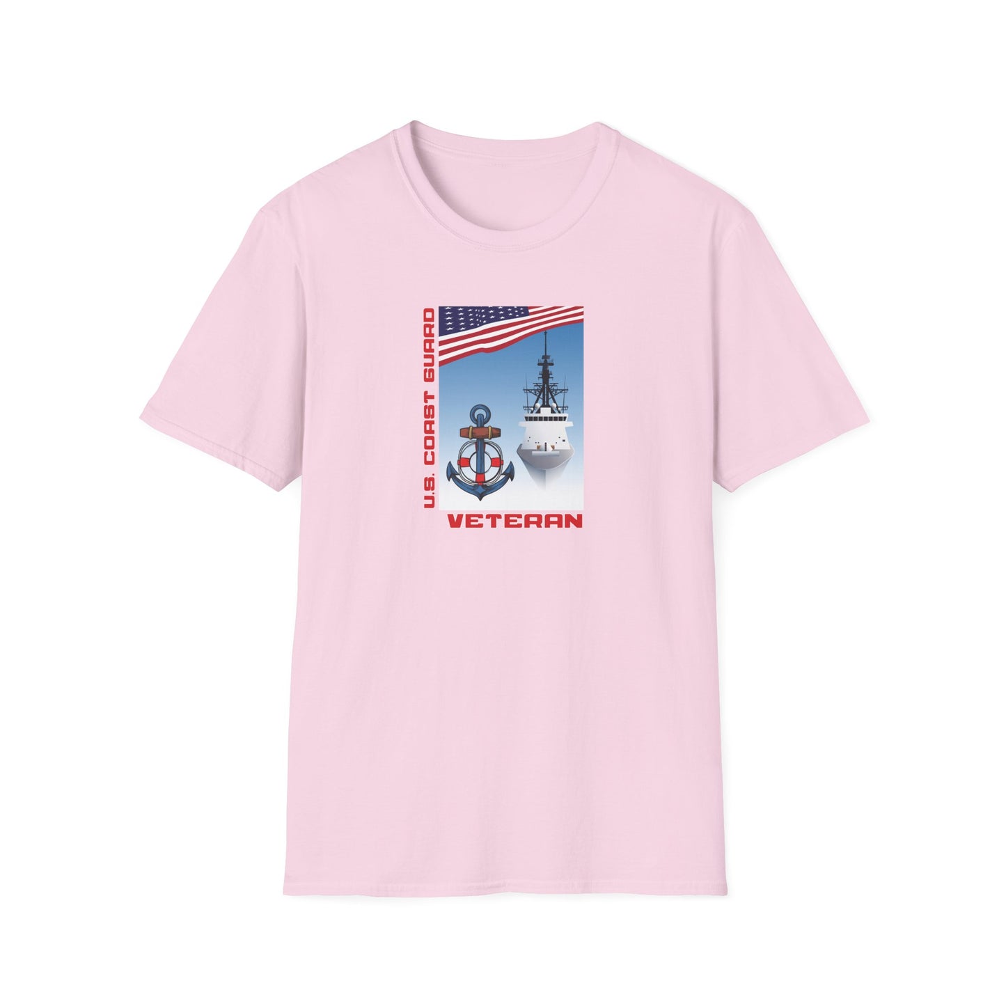 U.S. Coast Guard Veteran Unisex Softstyle T-Shirt
