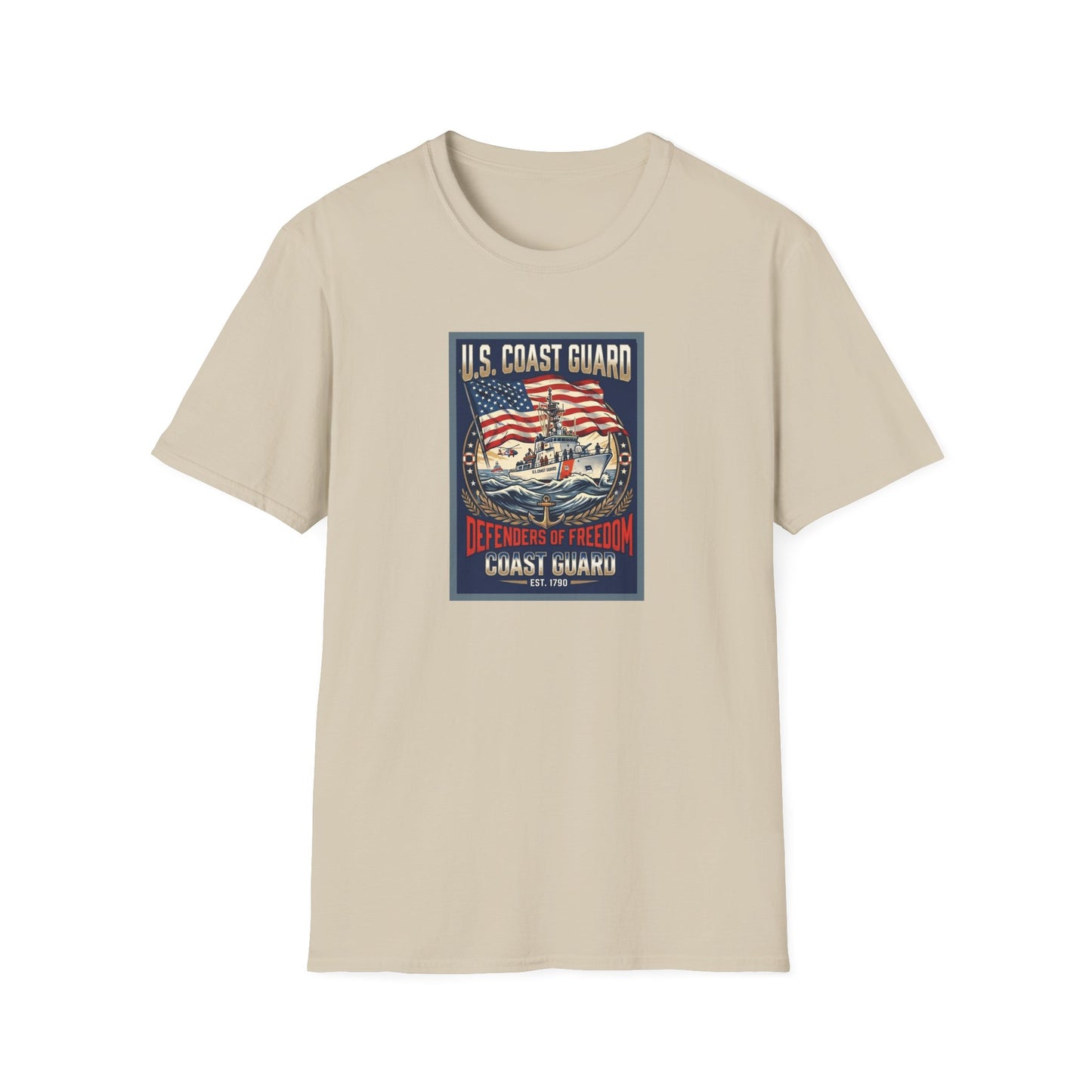 U.S. Coast Guard Defenders of Freedom Unisex Softstyle T-Shirt