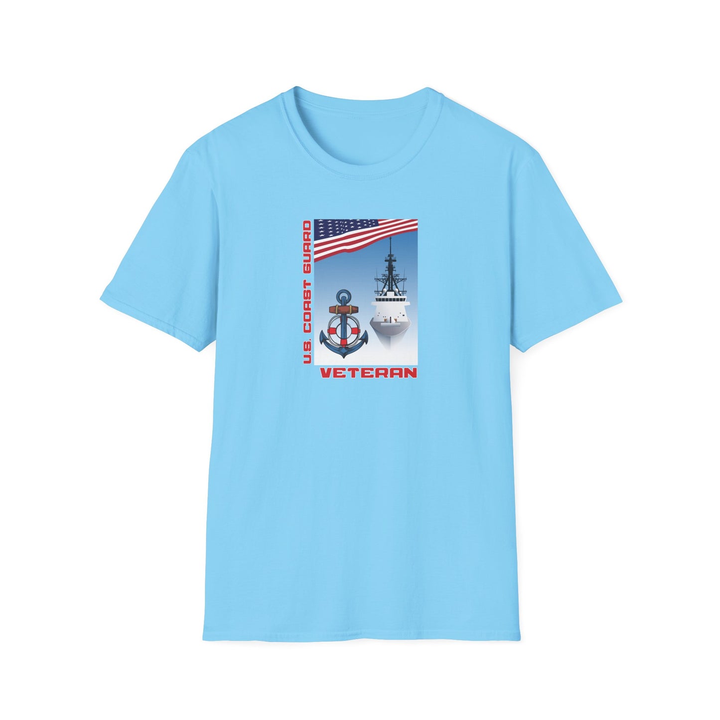 U.S. Coast Guard Veteran Unisex Softstyle T-Shirt