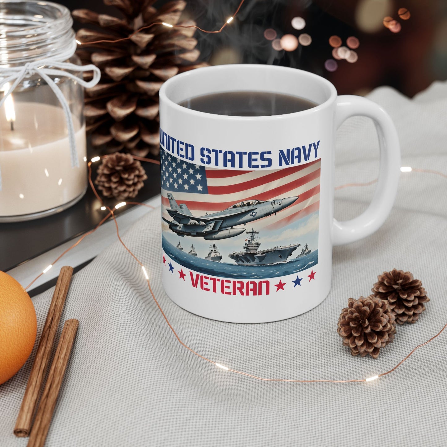 U.S. Navy Veteran Ceramic Mug (11oz, 15oz)