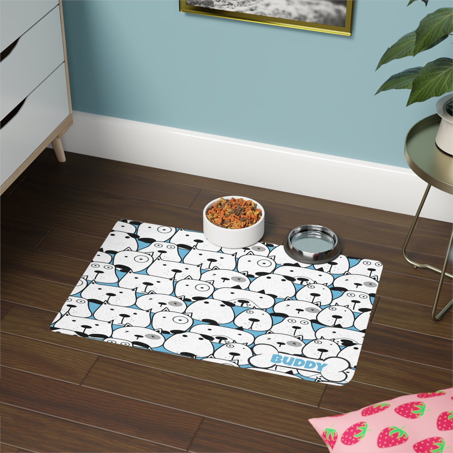 Good Doggy Blue Pet Food Mat (12x18)