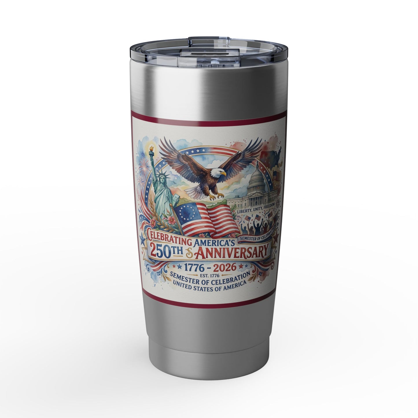 America 250 Watercolor Vagabond 20oz Tumbler