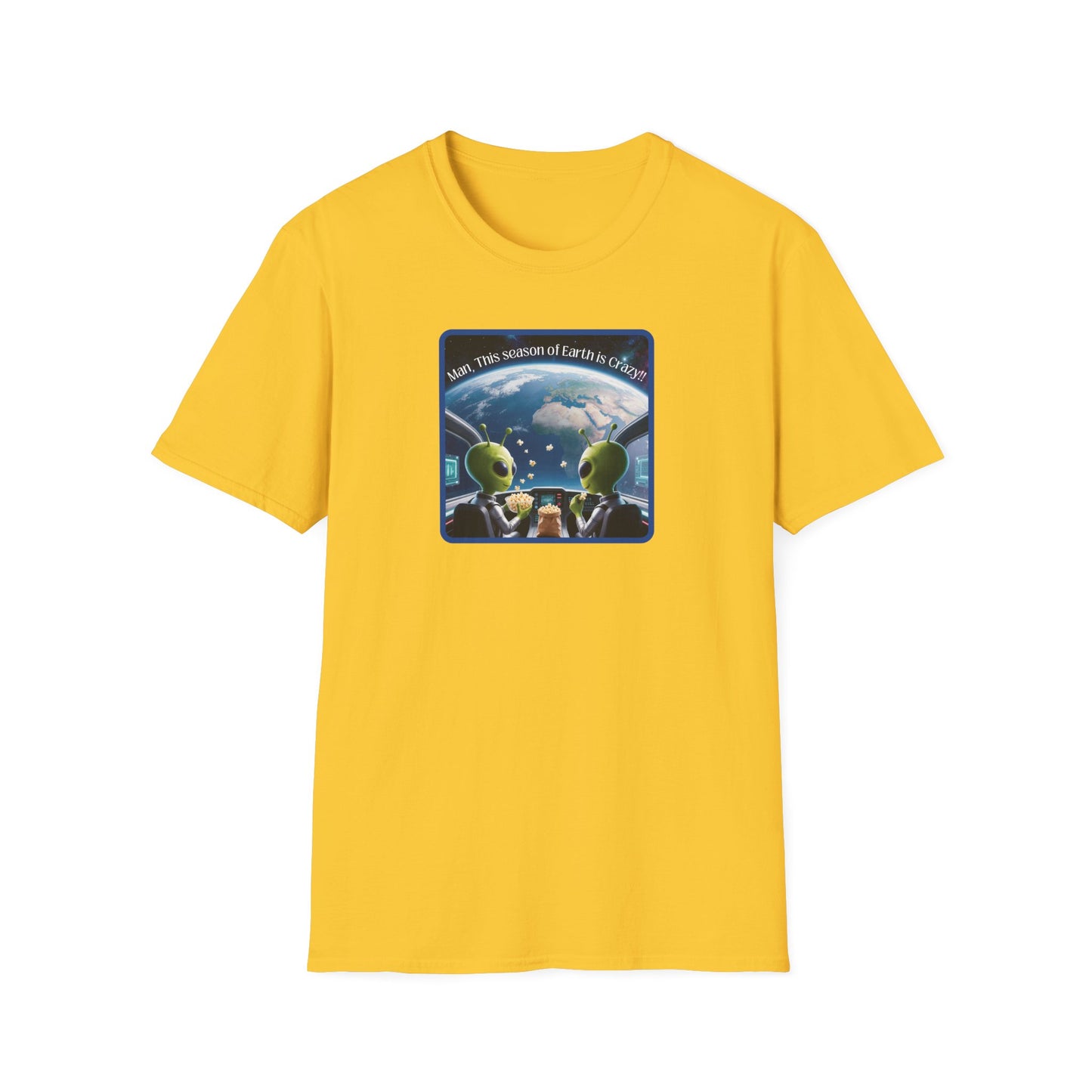 Extraterrestrials Enjoying the Show Unisex Softstyle T-Shirt