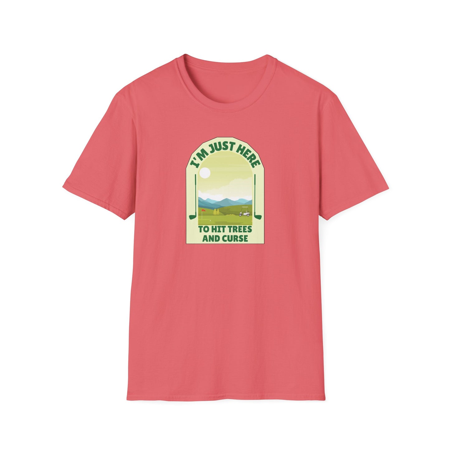 Golf: Hitting Trees & Cursing Unisex Softstyle T-Shirt