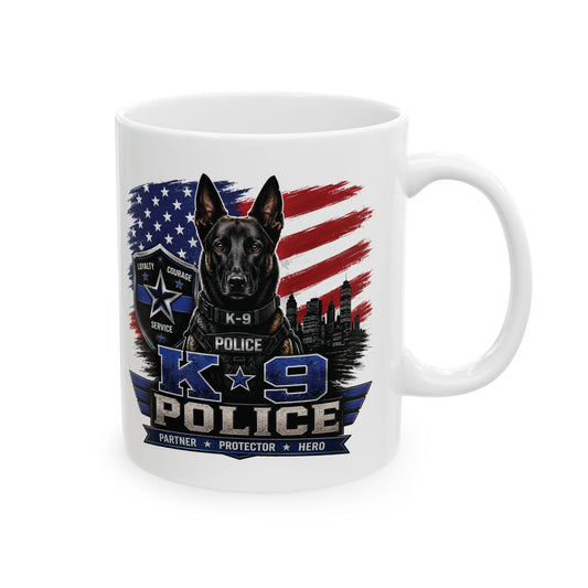 K-9 Belgian Malinois Ceramic Mug (11oz, 15oz)